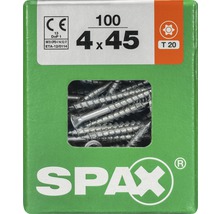 Vis universelles Spax 4x45 millimètres, 100 pièces, Torx 20