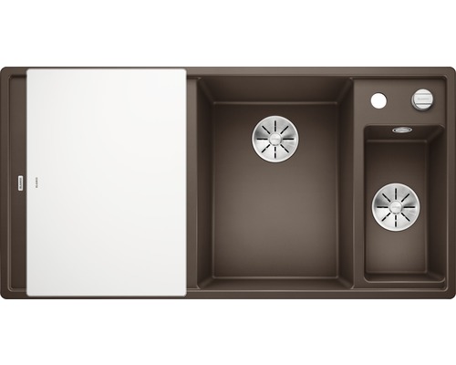 Spüle mit Abtropffläche und Zubehör