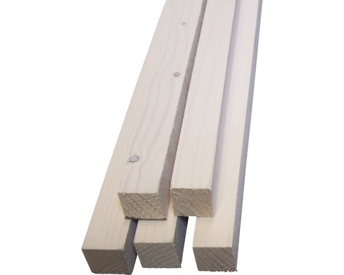 Latte d'échafaudage en bois Buildify vintage blanc 30x30x2500 mm-0