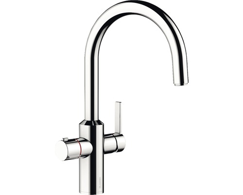 Robinet de cuisine avec fonction de filtre et eau bouillante Blanco Tampera hot chrome brillant 525224 Robinet de cuisine avec fonction de filtre et eau bouillante Blanco Tampera hot chrome brillant 525224
