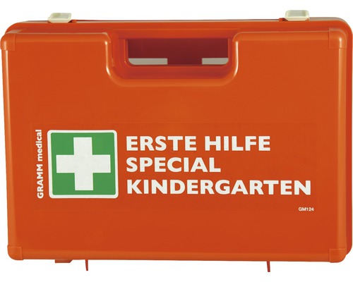 Coffret de pansements Jardins d’enfants DIN 13 157, équipement supplémentaire spécial pour jardins d’enfants inclus