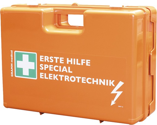 Coffret de pansements spécial électricien DIN 13 157, équipement spécial inclus Trousse de premiers secours pour l''électrotechnique