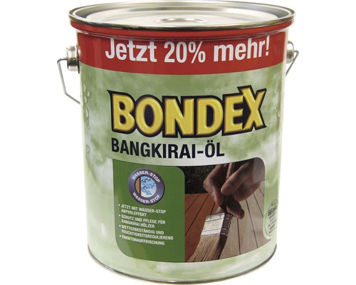 Eimer Bondex Bankirai-Öl zur Holzpflege