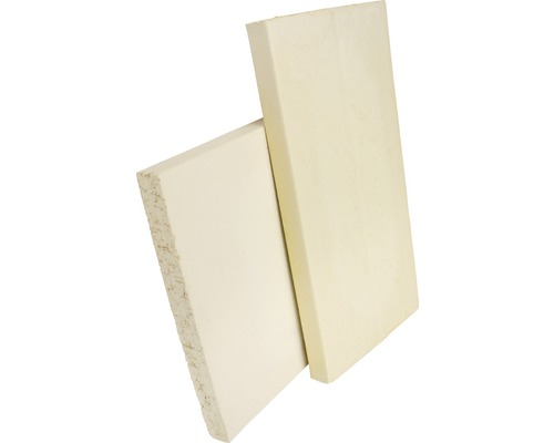 Zwei Dämmplatten aus Mineralschaum für die Wärmedämmung
