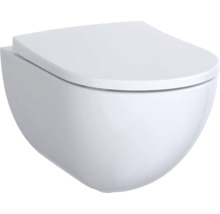 Wand-WC GEBERIT Acanto Tiefspüler ohne Spülrand weiß KeraTect® Spezialglasur ohne WC-Sitz 500600018-thumb-1