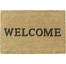 Paillasson avec inscription de bienvenue