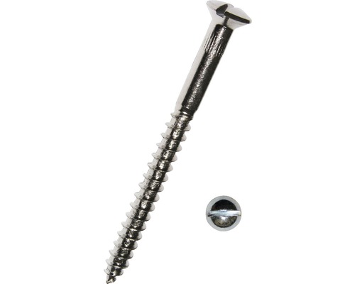 Vis à bois à tête fraisée bombée av. fente DIN 95 3x40 mm galv. zinguée, 200 pièces Vis à bois à tête fraisée bombée av. fente DIN 95 3x40 mm galv. zinguée, 200 pièces
