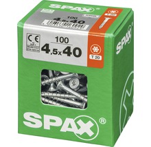 Vis Spax 4,5x40 millimètres, 100 pièces dans l'emballage