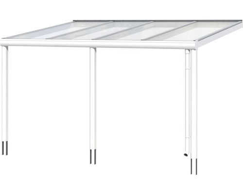 Freistehendes Terrassendach mit Polycarbonatplatten