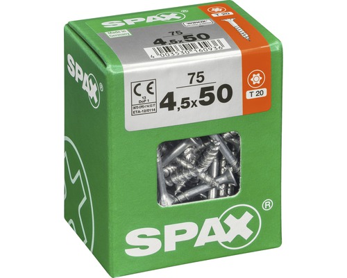 Vis universelles Spax 4,5x50 millimètres en carton