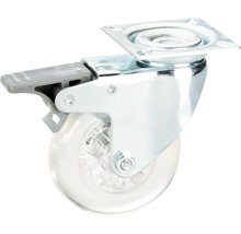Tarrox Roulette pivotante pour appareils de transport blocable, jusqu'à 40 kg, 50 x 73 x 20 mm-thumb-0