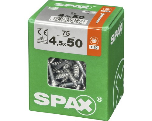 Vis Spax 4,5x50 mm dans l'emballage