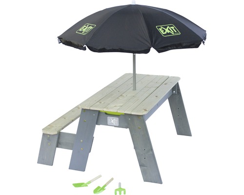 Ensemble de sièges pour enfants avec parasol et outils de jardinage