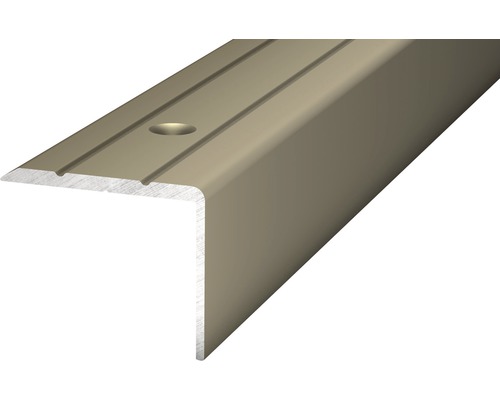 Profilé d'angle aluminium acier inoxydable mat perforé 24,5 x 20 x 1000 mm