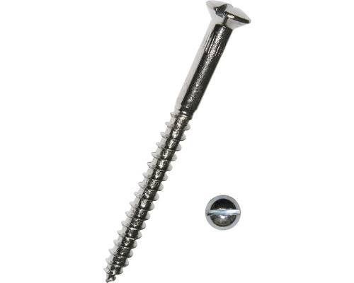 Vis à bois à tête fraisée bombée av. fente DIN 95 4x40 mm galv. zinguée, 200 pièces Vis à bois à tête fraisée bombée av. fente DIN 95 4x40 mm galv. zinguée, 200 pièces