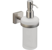 Distributeur de savon mural en verre et métal