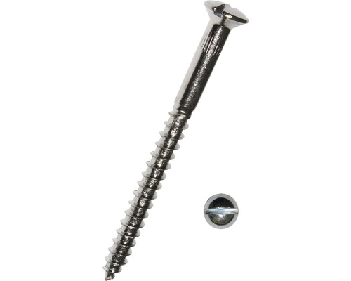 Vis à bois à tête fraisée bombée av. fente DIN 95 3,5x20 mm galv. zinguée, 200 pièces Vis à bois à tête fraisée bombée av. fente DIN 95 3,5x20 mm galv. zinguée, 200 pièces