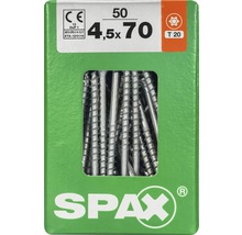 Vis Spax 4,5x70 mm, 50 pièces