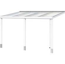 Freistehendes Carport mit transparentem Dach