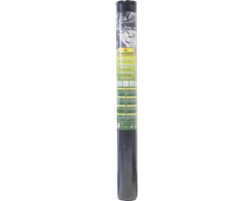 Unkrautvlies FloraSelf 1000 x 160 cm, schwarz FloraSelf Unkrautvlies 10 Meter mal 1,6 Meter Rolle