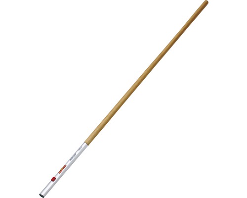 Manche d''outil de jardin en bois avec raccord en aluminium