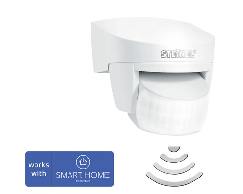 Détecteur de mouvements Steinel IP54 Smart Friend avec fonction de répéteur blanc - compatible avec SMART HOME by HORNBACH