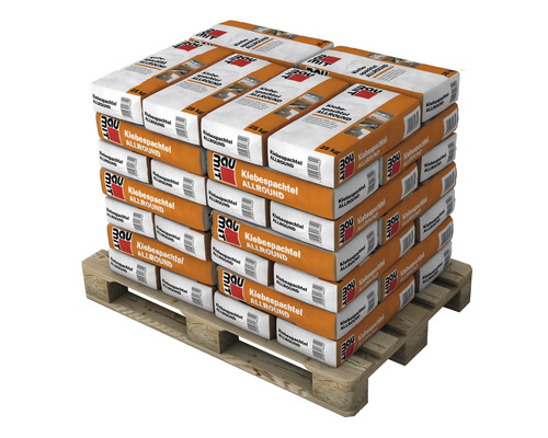 Palette de sacs de mastic adhésif Allround, 25 kilogrammes chacun