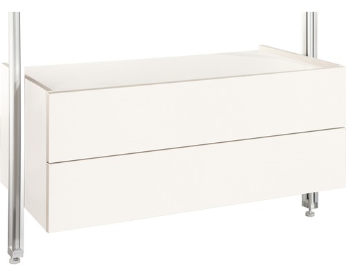 Commode à tiroirs Relax blanche 900 mm Commode à tiroirs Relax blanche 900 mm