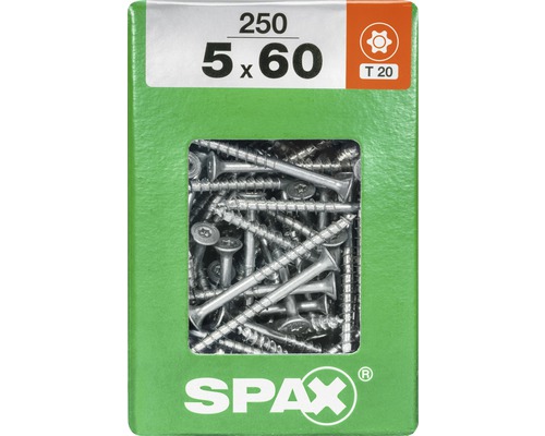 Spax Schrauben 5x60 mm, 250er-Packung