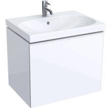 Meuble sous vasque GEBERIT Acanto 64 cm blanc haute brillance sans vasque 500610012