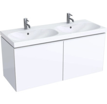 Waschtisch mit zwei Waschbecken und Unterschrank