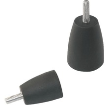 Zylinderknopfschrauben Ø 25 M6x30 mm schwarz, 10 Stück-thumb-0