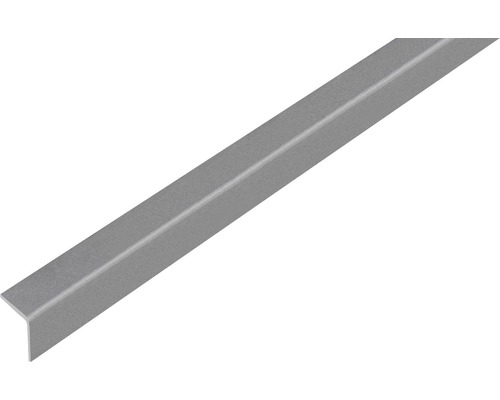 Profilé d'angle PVC gris métallique autocollant 20x20x1,5 mm, 1 m