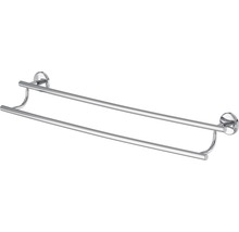 Porte-serviettes double en métal pour la salle de bain