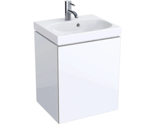 Meuble sous vasque GEBERIT Acanto 44,6 cm blanc haute brillance sans vasque 500608012