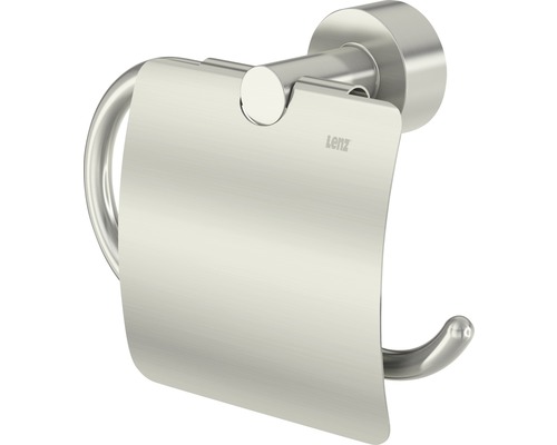 Dérouleur papier toilette Lenz Scala avec couvercle nickel-mat