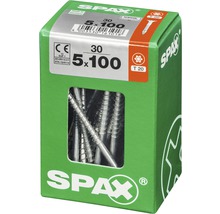 Paquet de 30 vis Spax, 5x100 millimètres