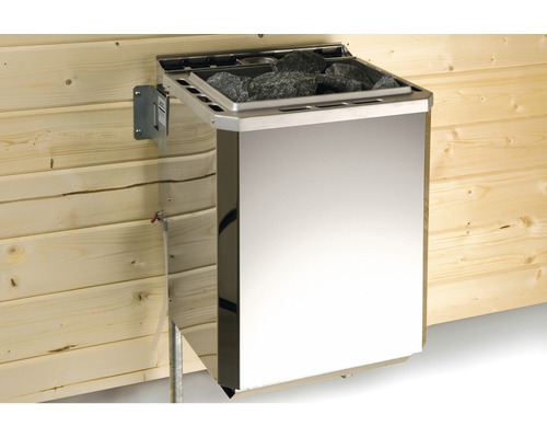 Ensemble de poêle de sauna Weka 4,5 kW avec commande numérique Poêle de sauna mural avec pierres de sauna