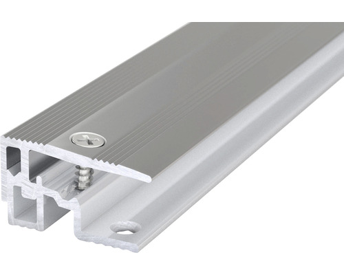 Abschlussprofil PS 400 Alu edelstahl poliert 28x2700mm Aluminium-Treppenkantenprofil mit Schrauben