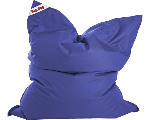 Pouf coussin Sitting Point Bigbag Brava env. 380 litres bleu foncé 170x130x20 cm Pouf bleu de Big Bag