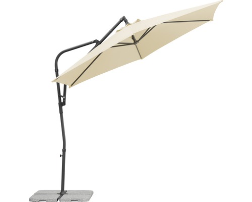 Freiarm-Sonnenschirm mit Fuß