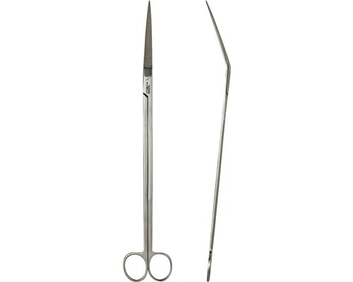 Edelstahlschere mit geraden und gebogenen Klingen