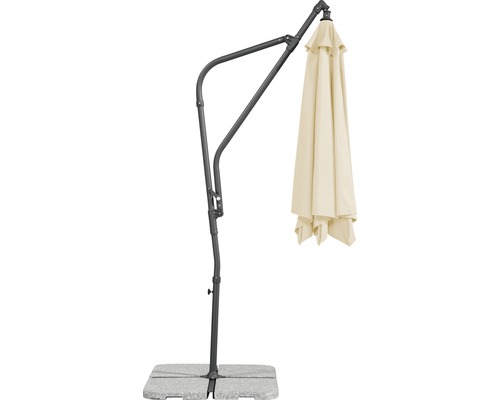 Freiarm-Sonnenschirm mit Schirmständer