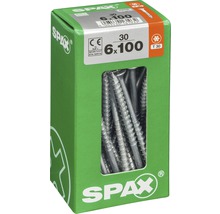 Emballage de vis Spax 6x100 millimètres, 30 pièces