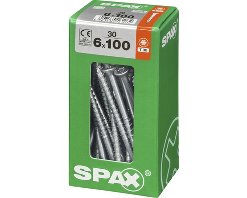 Vis de 6 x 100 millimètres dans un emballage