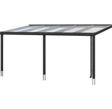 Freistehende Terrassenüberdachung mit Entwässerungssystem