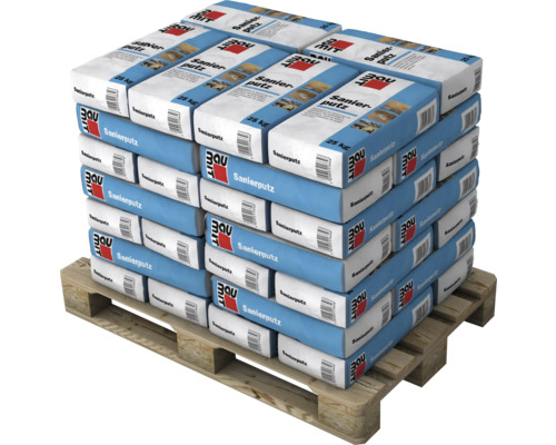 Palette mit Säcken Sanierputz