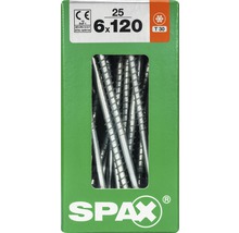 Paquet de vis SPAX 6 x 120 millimètres, 25 pièces