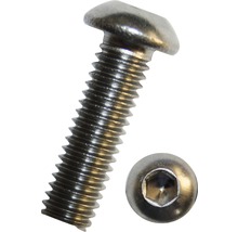 Halbrundkopfschraube ISO 7380-1 M6x40 mm, Edelstahl A2, 100 Stück