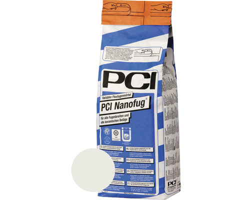 PCI Nanofug® Variabler Flexfugenmörtel für Steingut- und Steinzeugbeläge silbergrau 15 kg